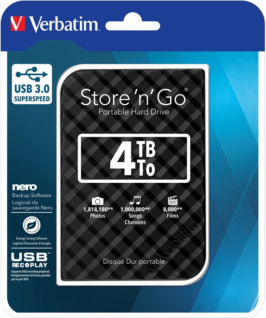 Verbatim Store n Go 2,5" 4TB van Merkloos — afbeelding 5