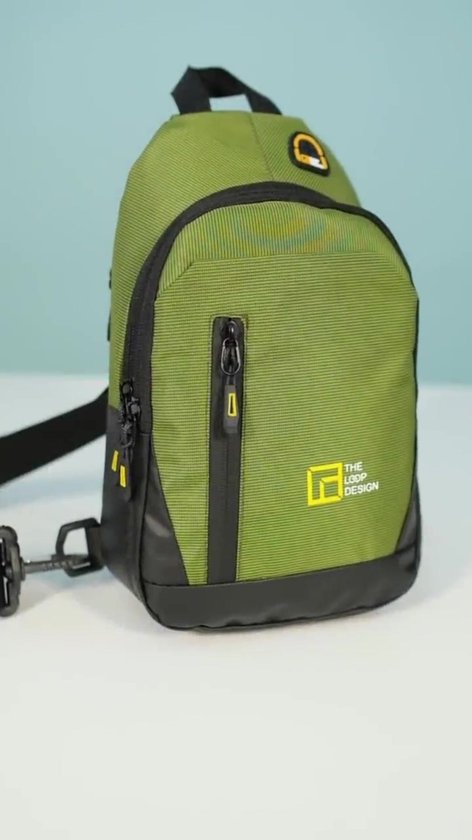 Long Keeper Kleine draagtas, borsttas - crossbody-schoudertas voor dames en heren, waterdichte telefoontas, crossbody-tas, fietstas voor heren, sporttas voor buiten, Zwart #2, Eén maat