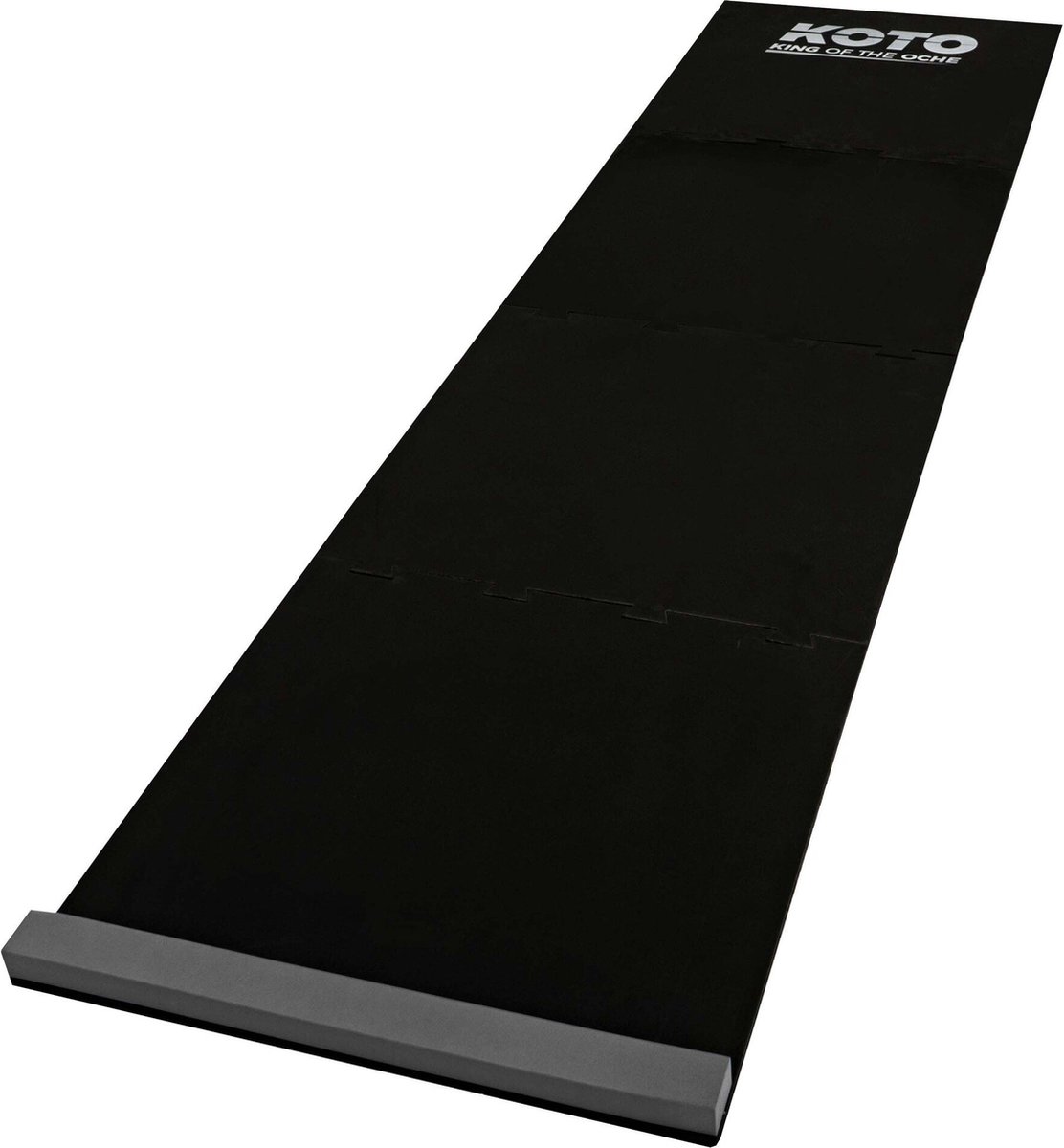 KOTO - Puzzle Dartmat - Grijs + Oche 237 x 60 cm - Score Indicator - Antislip