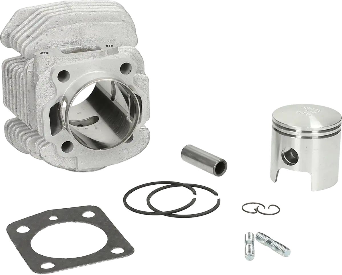 Kit cylindre piston alu Airsal Ø47mm pour mobylette MBK 40V moteur AV7 T2 carré