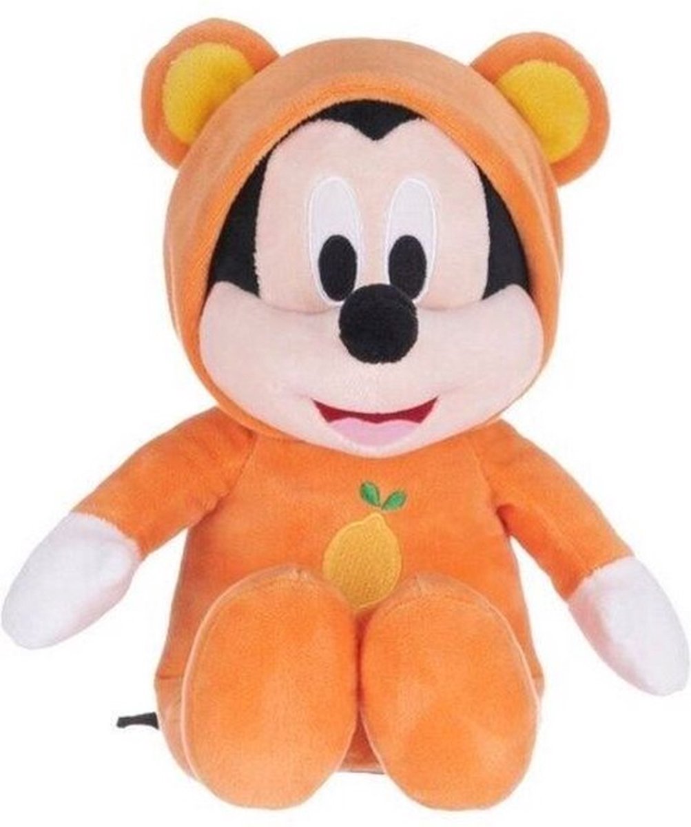 Mickey Mouse in Pyjama - Disney Pluche Knuffel 30 cm {Disney Plush Toy | Speelgoed knuffelpop knuffeldier voor kinderen jongens meisjes - Mickey Mouse Minnie Mouse Pluto Donald Duck - Romper Baby}