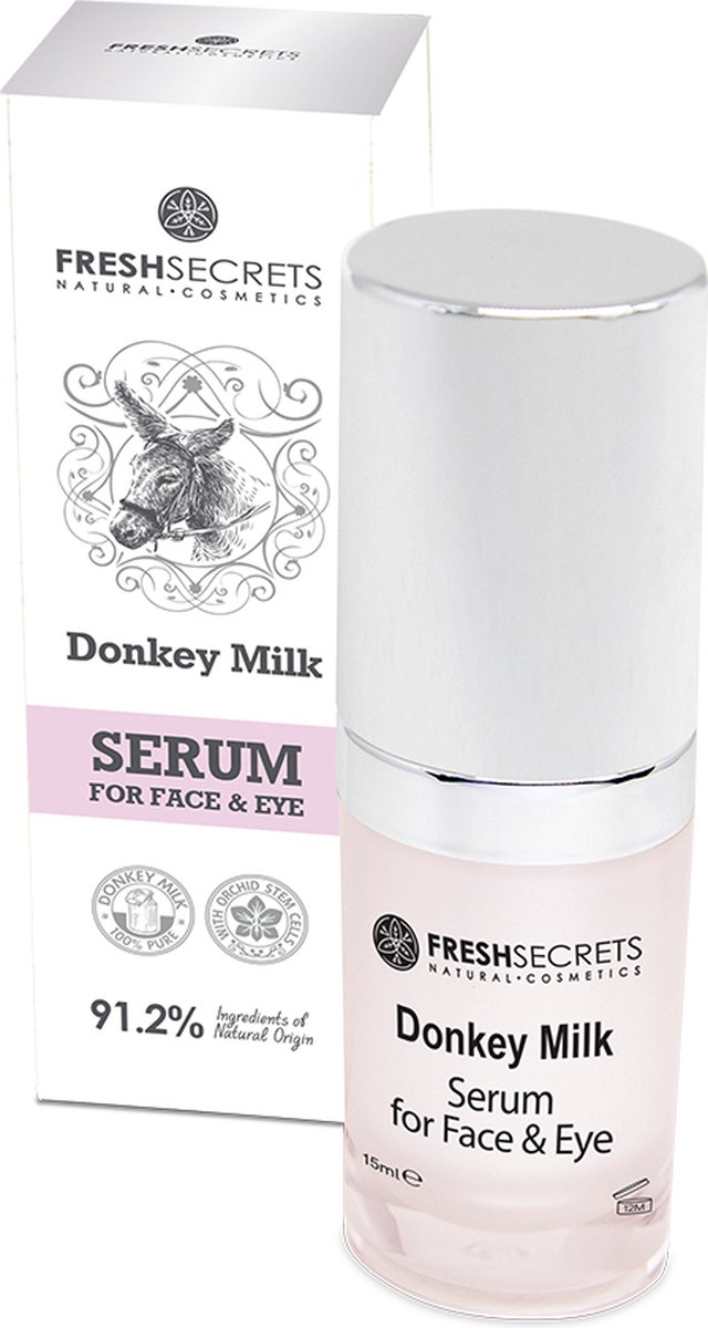 Fresh Secrets gezicht en oog serum, Ezelinnenmelk. 15ml