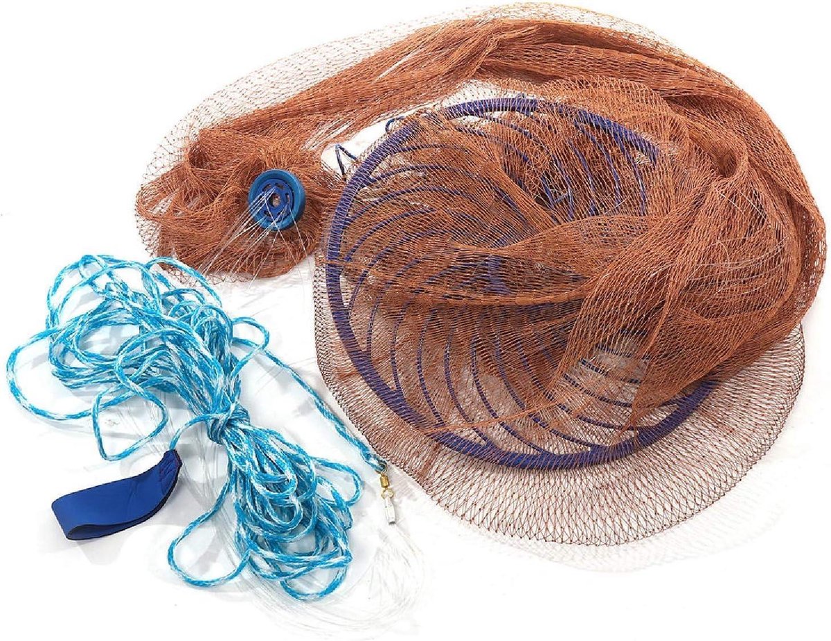 Filet De Lancer Professionnel 3 Mètres - Bleu - Pour Pêche Au Lancer