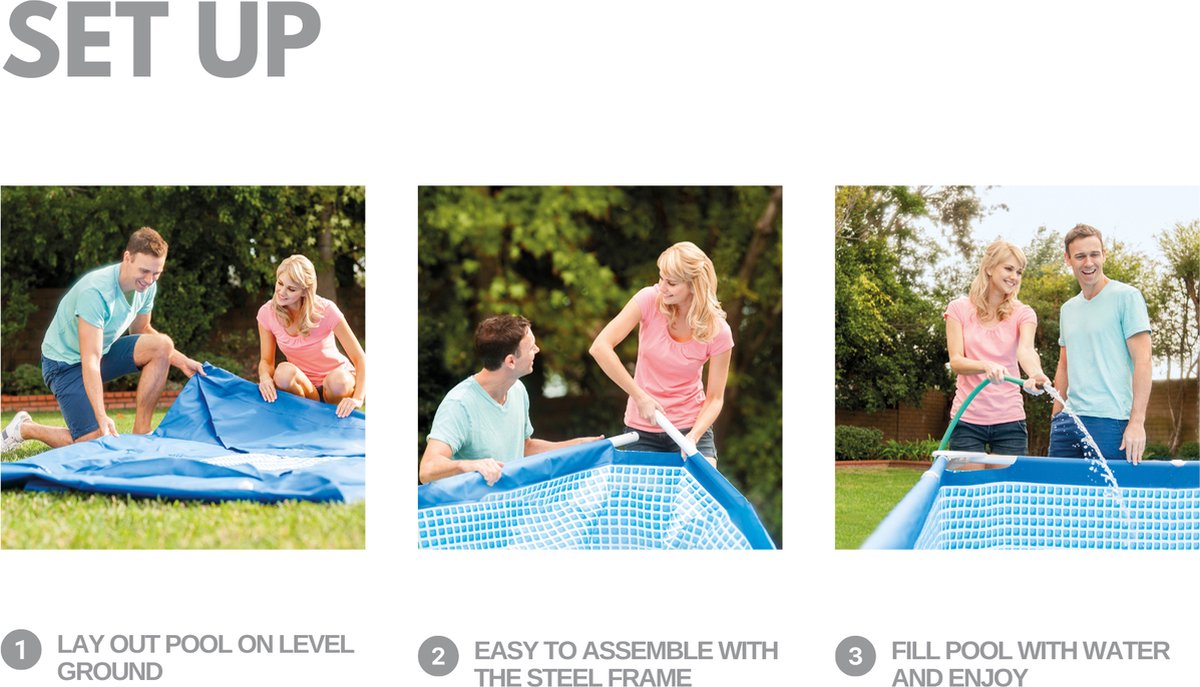 Intex Rechthoekig Opzetzwembad - 300 x 200 x 75 cm — afbeelding 8