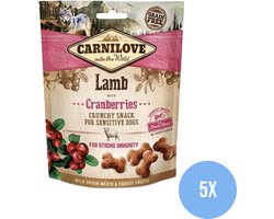 Carnilove crunchy Snack Lam - Hondensnack - 200 Gram - 5 Stuks - Voordeelverpakking