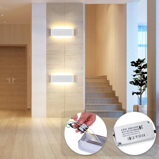 NETTLIFE Wandapparaat voor Binnengebruik, LED - wandlamp met een lengte
