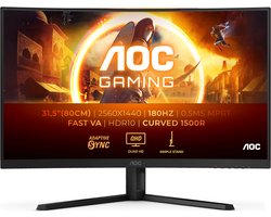 AOC CQ32G4VE - QHD Curved Gaming Monitor - 180hz - 32 inch