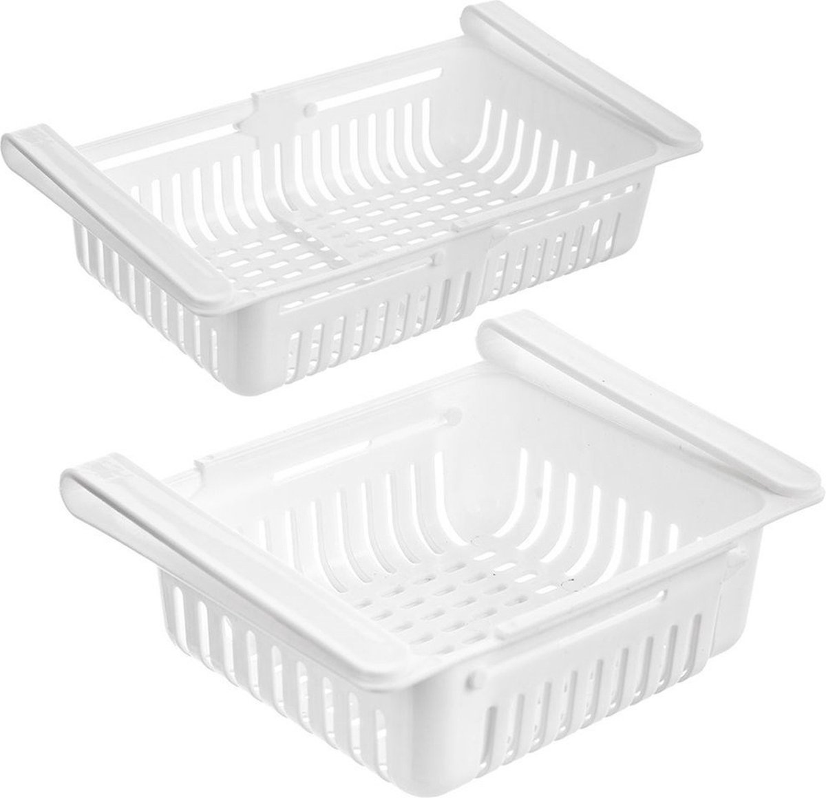 Koelkast Organisator Intrekbaar Onder Plank 21-28,7 cm - Voorraadkast - Koelkastdoos - Koelkastorganizer - voor Koelkast - Pantry