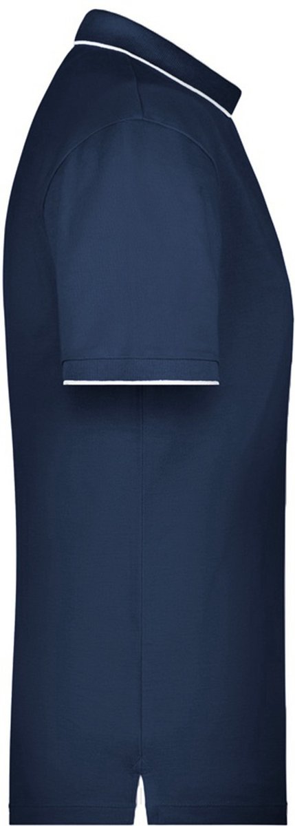 James & Nicholson Poloshirt - Golf Pro premium - navy/wit - katoen - voor heren XXL van James & Nicholson — afbeelding 2