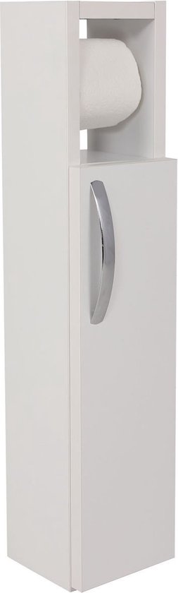 Armoire de toilette | 100% bois aggloméré mélaminé épaisseur 18 mm | 15x65x12 cm | Fixable au mur