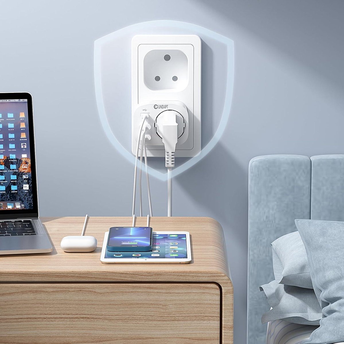 Martin Kaiser Zuid-Afrika / Travel India plug - Artic white / MK haakse