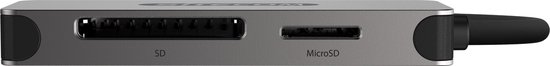 Sitecom - Snelle USB-C kaartlezer en schrijver voor SD en MicroSD geheugenkaarten - Sitecom