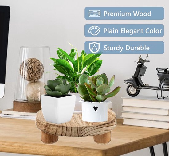 Bloemenstandaard - Houten - Stijlvol - Decoratief - Bruin