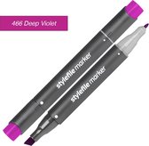 Stylefile Twin Marker - Diep Violet - Deze hoge kwaliteit stift is ideaal voor designers, architecten, graffiti artiesten, cartoonisten, & ontwerp studenten