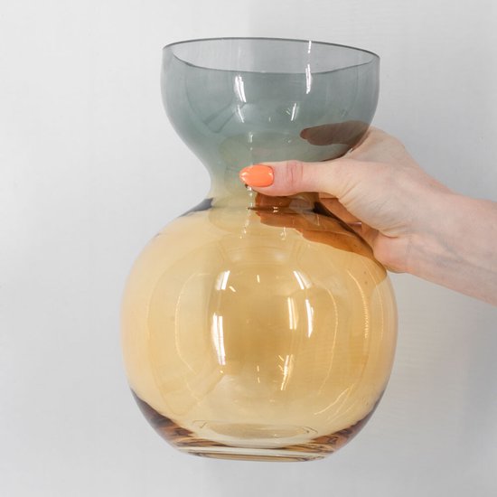 AccueilLié par KY | Vase en Verres ombré | 58,8x39,2x29,3cm | vase à fleurs ombré