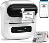 QWORK® thermische labeldispenser en houder voor rollen en doorlopende labels Compatibel met 4x6 labels ABS-constructie voor desktoplabelprinters
