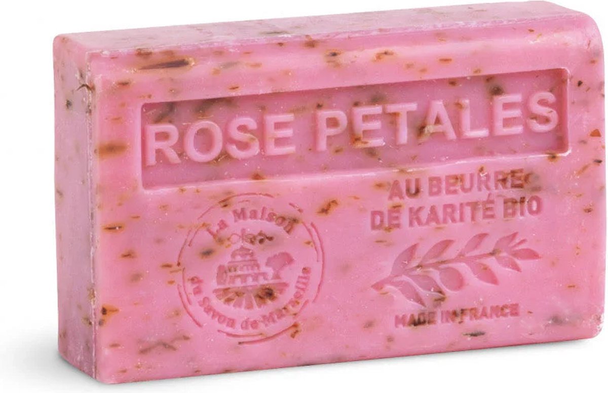 La maison du savon de Marseille. Handzeep Rose petals