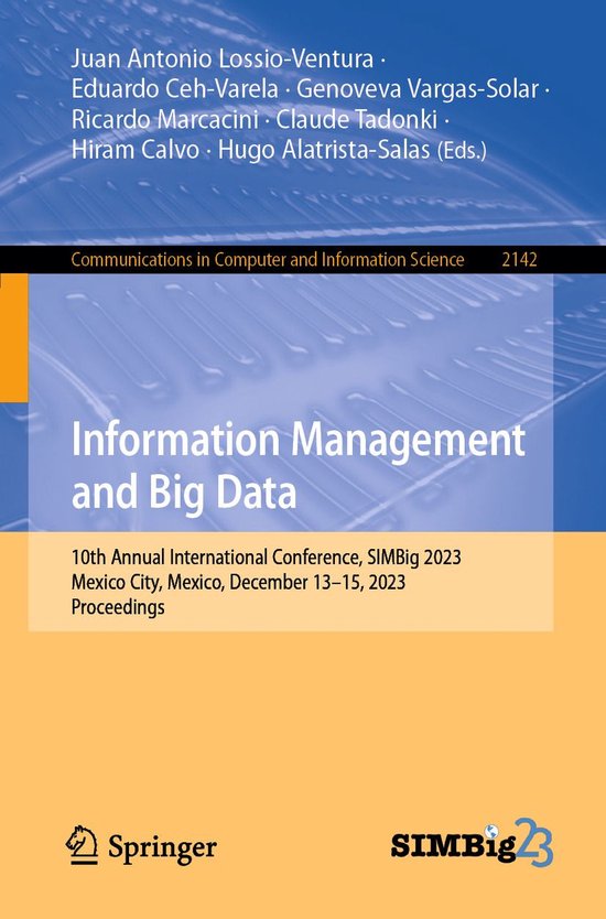Springer Nature Proceedings Computer Science - Information M ... - cover