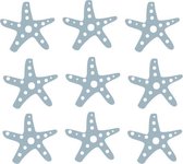 Zeesterren muurstickers | 20 grijs blauwe zeesterren stickers | Muurstickers zeesterren