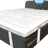 Bol.com Slaapspeciaal Topper - Nice Dreams Series - 3D Air Hotel Topmatras | 90x200 cm - Zachte Topdekmatras - Antibacteriëel - ... aanbieding