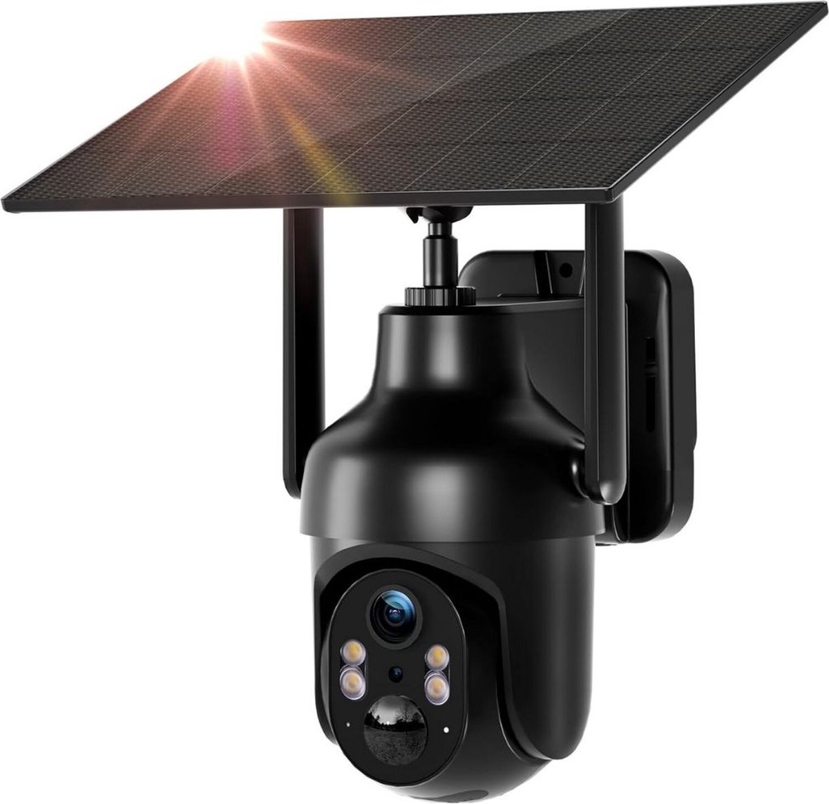 Camerabewaking Draadloos - Beveiligingscamera voor buiten Op zonne-energie – Camerabewaking - Draadloze beveiligingscamera – Buiten Camera met nachtzicht - Bewakingscamera voor buiten