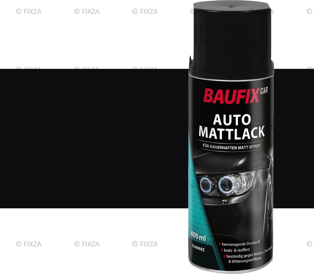 BAUFIX Matte Lak zwart 400 ml