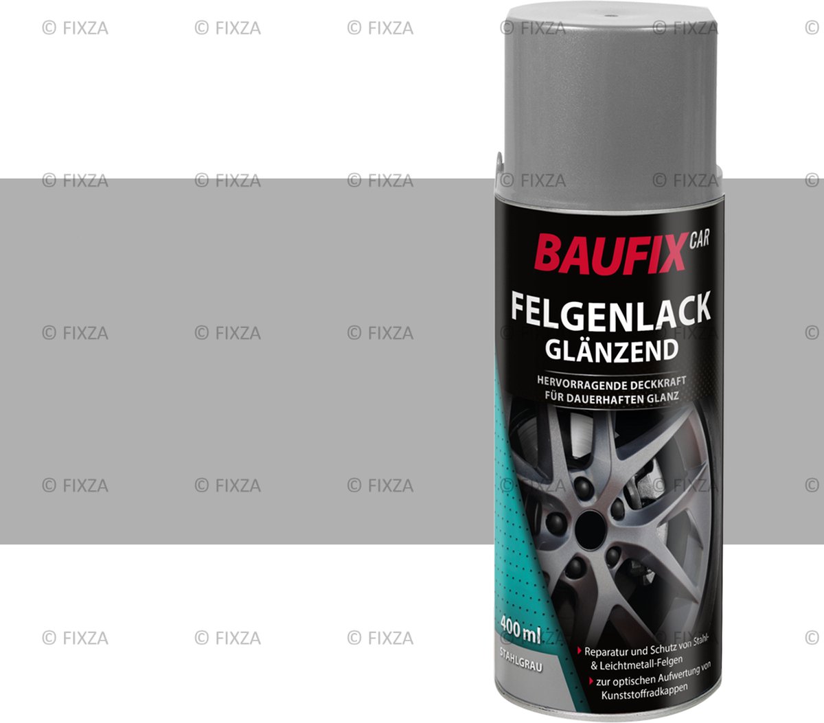 BAUFIX Velgenlak staalgrijs glanzend 400 ml