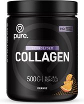 Bol.com Pure. Collageen + Vitamine C poeder – Collageen Supplement - 500g - 30 Servings - Ondersteunt Huid Haar en Nagels Met To... aanbieding