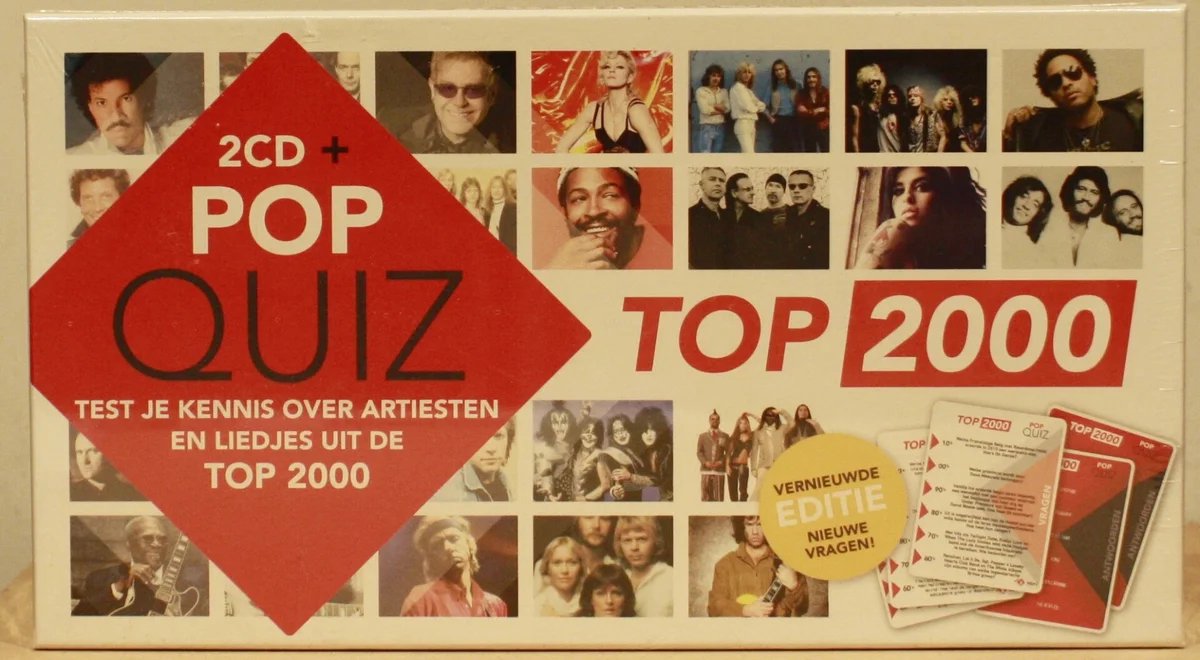 Top 2000 Popquiz Kaartspel +2Cd