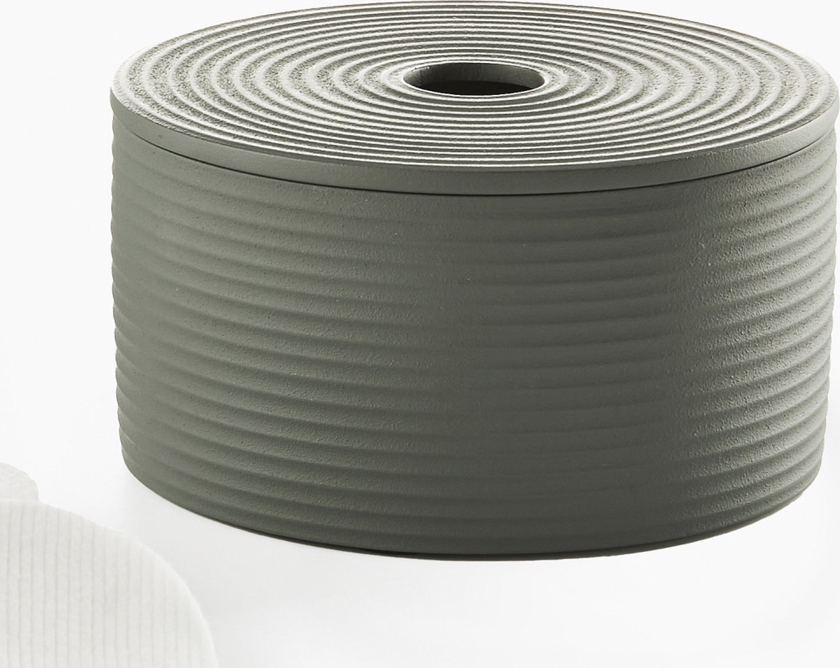 Philippi Lim Opbergdoos Rond Aluminium Grijs