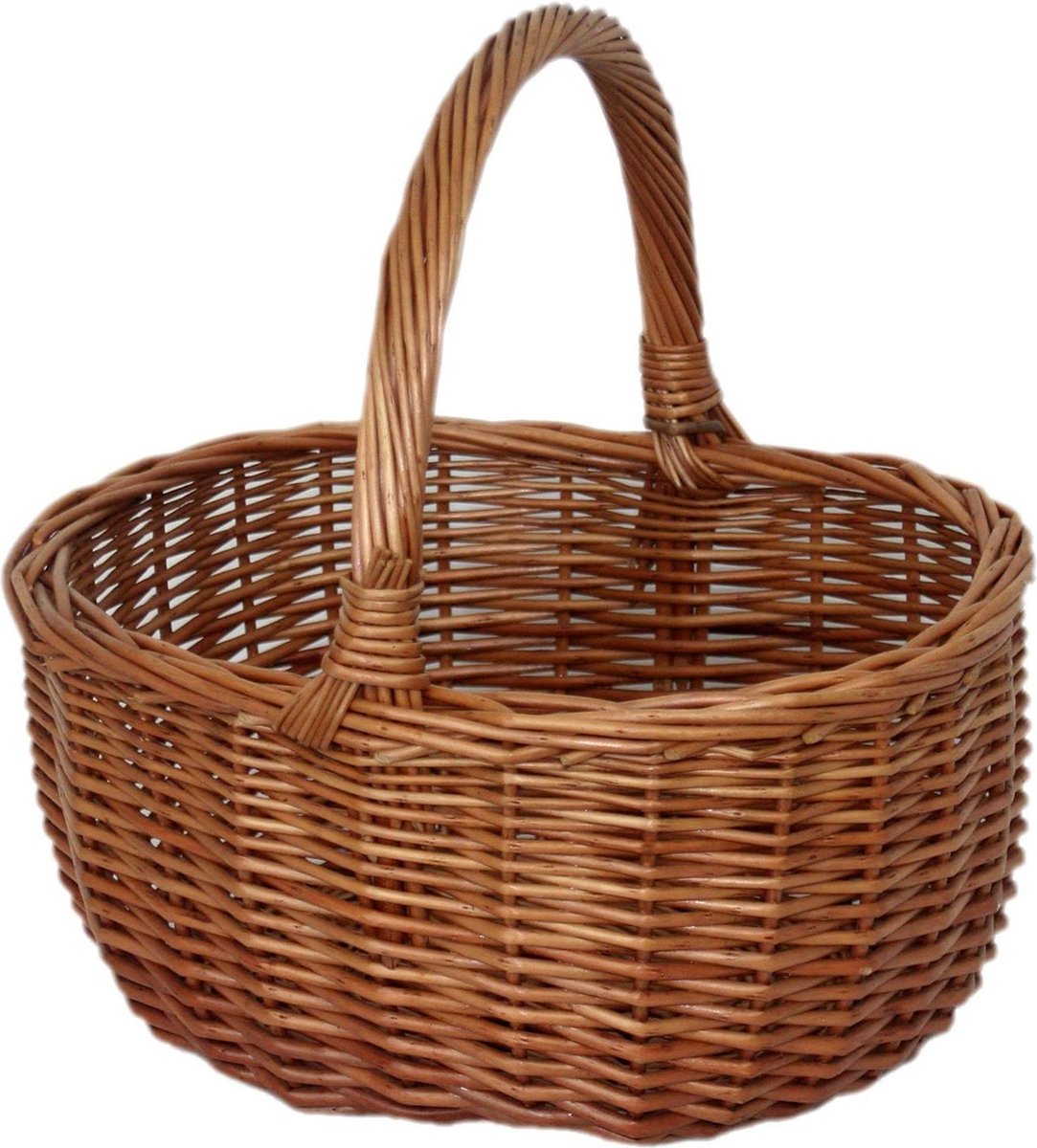 Dubbel gestoomd ovaal Wicker bruin 31 x 12 x 26 cm - Rode hamer