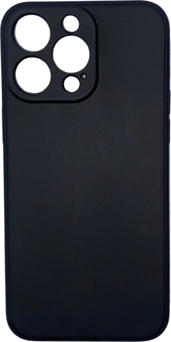 Smartphonehoes - telefoonhoesje - geschikt voor iPhone 15 Pro Max - zwart - flexibel