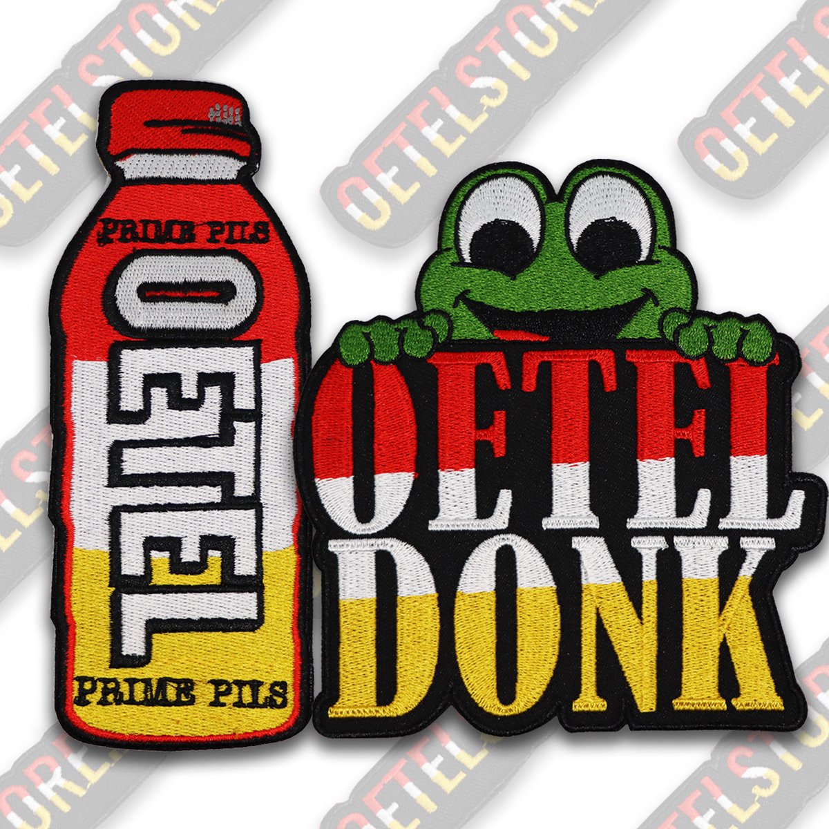 Ultieme Oeteldonk Emblemenpakket - SET van 2 grote emblemen - Carnavalsembleem - Carnavalskleding - Carnaval accessoires - Oeteldonk Emblemen
