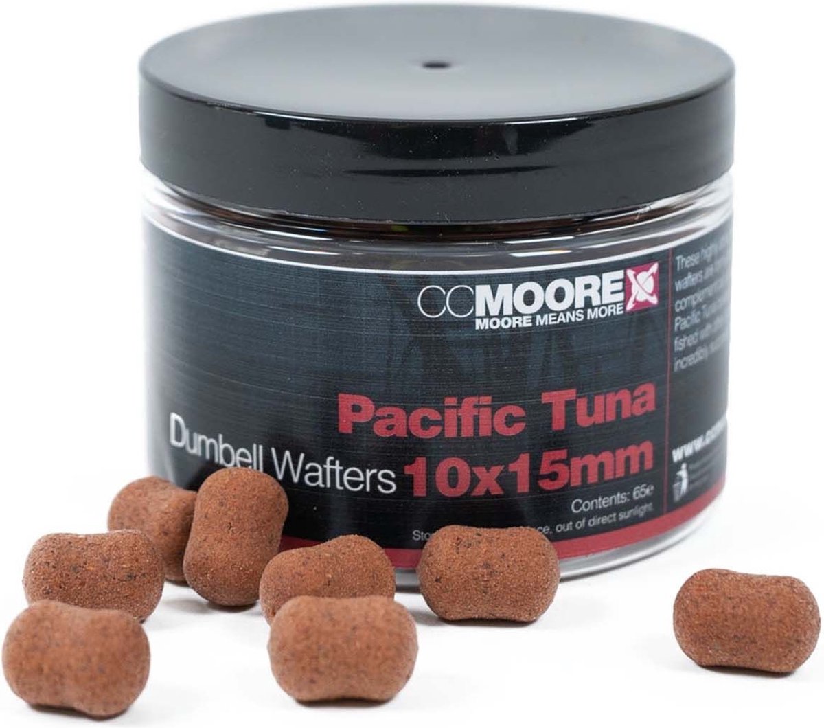 CC Moore Dumbell Wafters 10x15mm - Smaak : Pacific Tuna