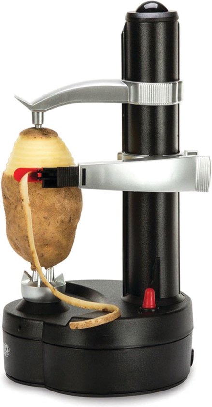 Foto: Starfrit aardappelschilmachine dunschiller fruitsnijder multifunctioneel groentesnijder zwart 29 x 14 cm