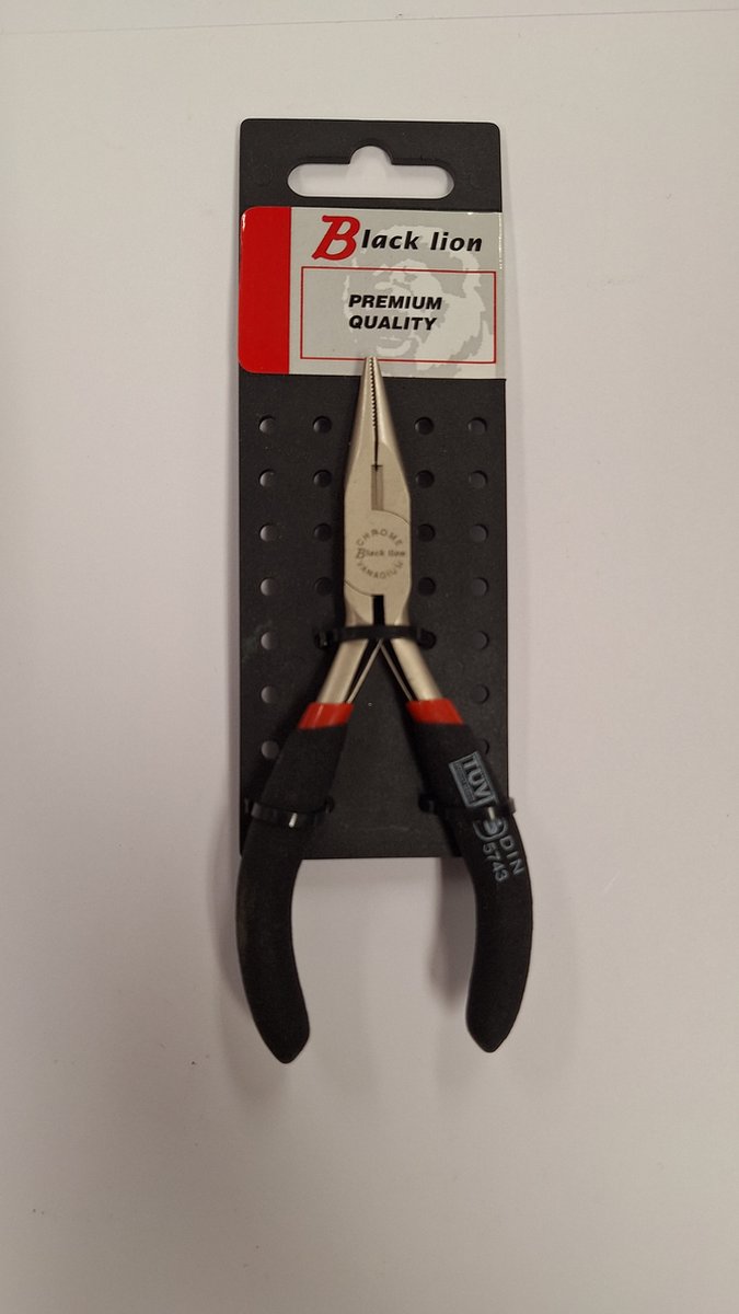 Radiotang recht mini Black lion 125 mm