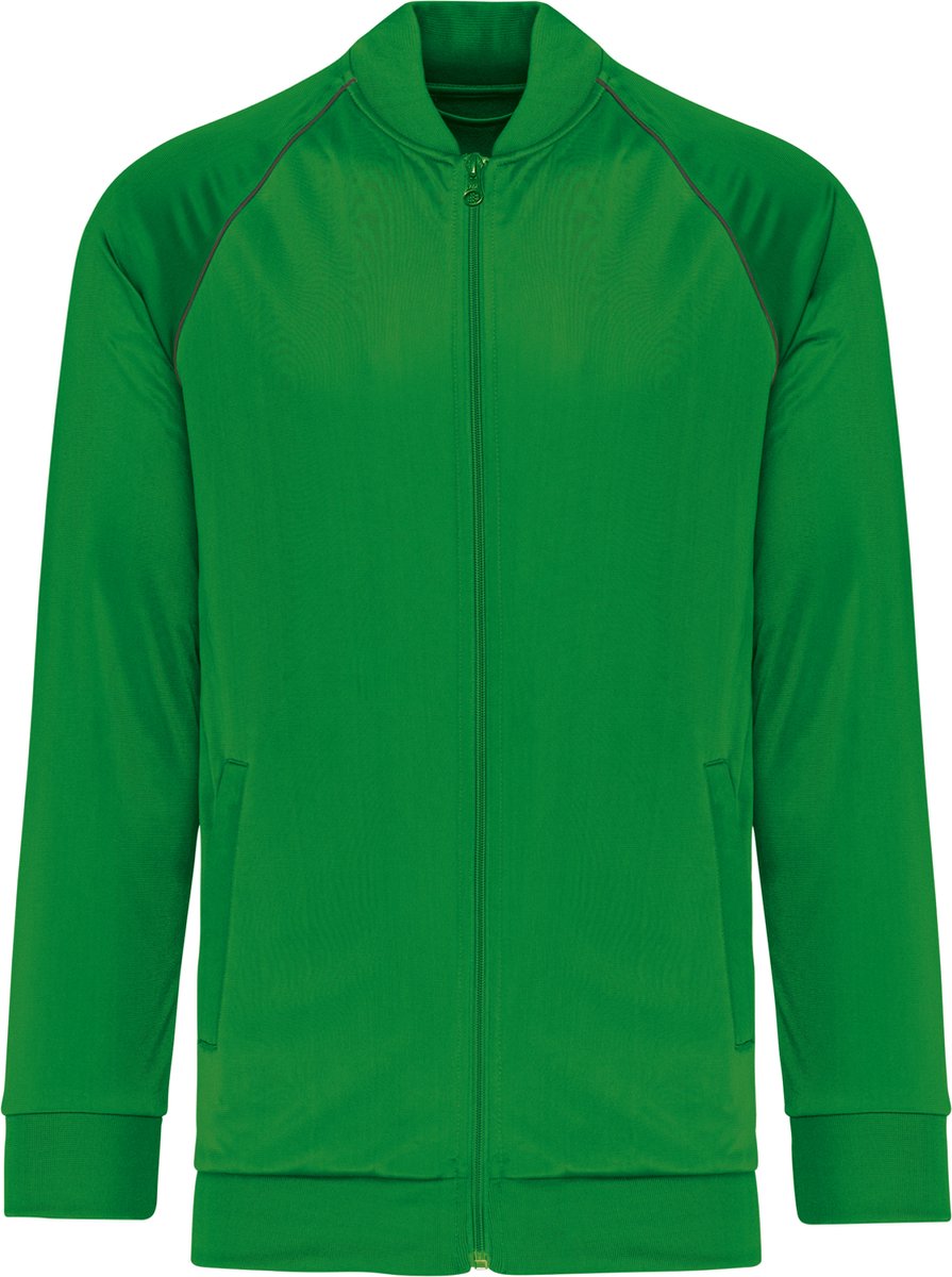 PROACT® Unisex trainingsjas met rits en biesje PA384 Groen