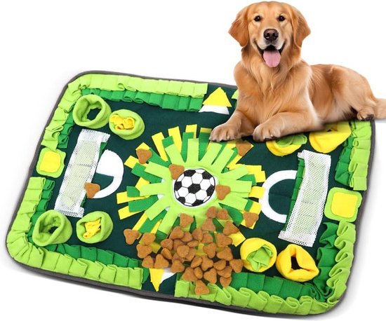 Snuffelmat Hond 70x70cm Inclusief Rubberen Massage Bal Voor Het Gebit Speelmat Hond Denkspel Hond Honden Speelgoed Anti Schrok Mat Voedingsbal Honden Snoepjes Snuffelmat Hond 70x70cm Inclusief Rubberen Massage Bal Voor Het Gebit Speelmat Hond Denkspel Hond Honden Speelgoed Anti Schrok Mat Voedingsbal Honden Snoepjes