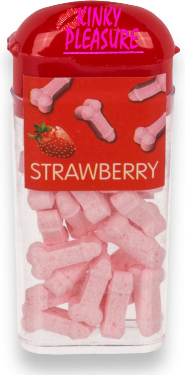 Mini Willy Snoepjes in Handig Doosje - Aardbeiensmaak