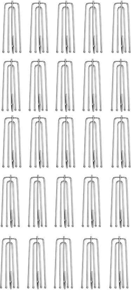 Larson - Gordijnhaken - 4 poot - set van 10 stuks - Display box met 10 sets