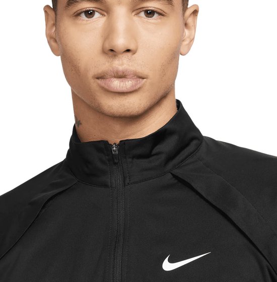 nike half zip jacket black