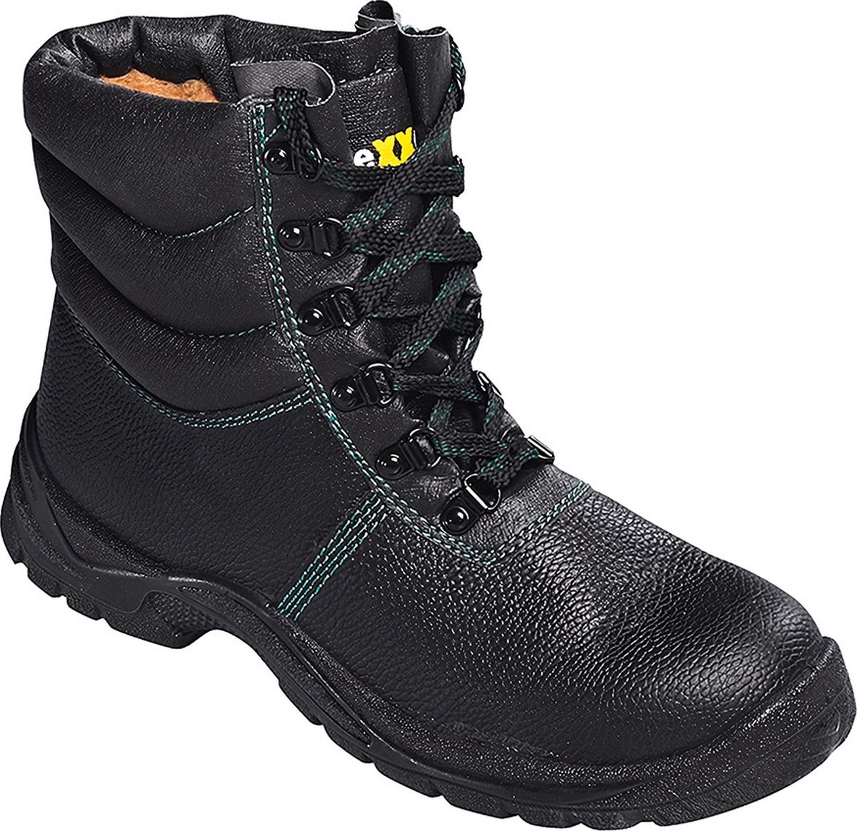 teXXor Sicherheitsstiefel S3-Winterschnürstiefel Ranger Schwarz/Grün-44