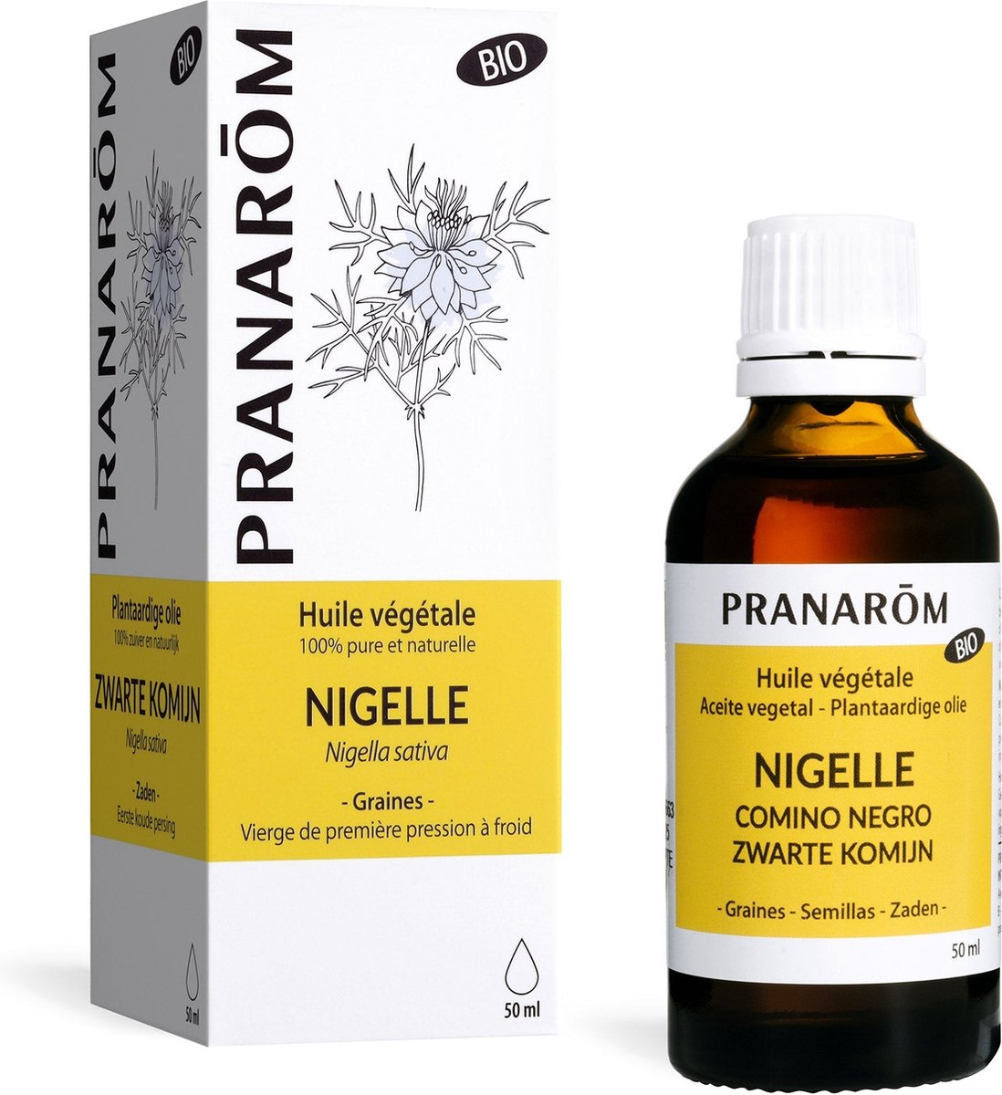 Pranarom - Plantaardige olie met zwart zaad - Bio - 50 ml