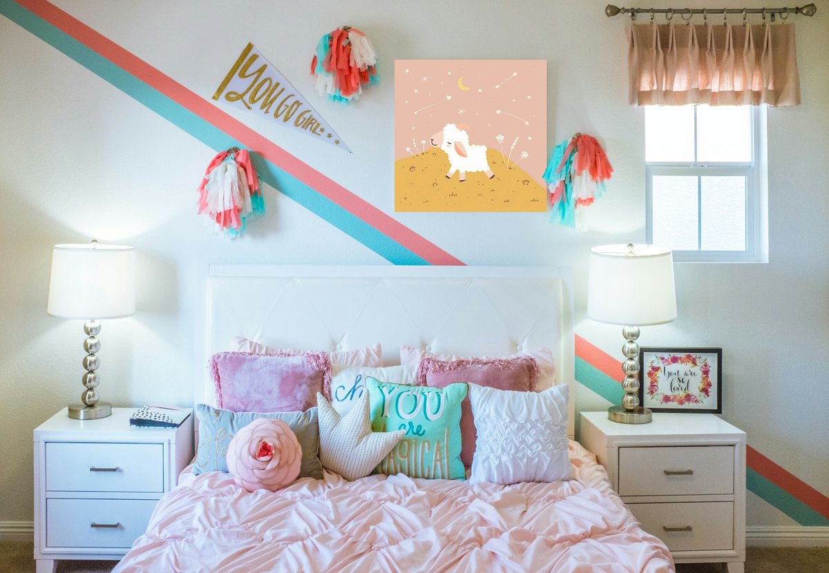 Wanddecoratie | Kinderkamer decoratie op Dibond 80x80cm - Kinderkamer accessoires