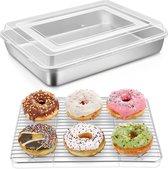 Dr. Oetker Rechthoekige springvorm met serveerbodem en deksel bakidee