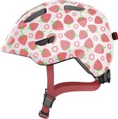 Fietshelm ABUS SMILEY 3.0 LED rose strawberry S - 45-50 cm - pink - Geschikt voor gebruik op kinderfietsen - 230 g