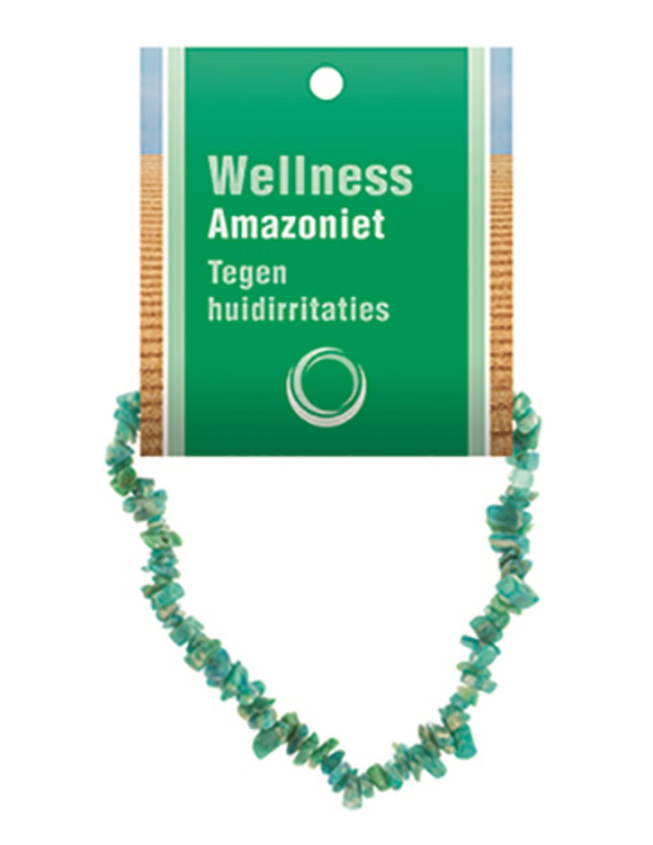 Amazoniet splitarmband + kaart