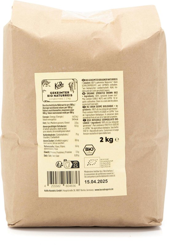 KoRo | Riz brun Bio bio 2 kg
