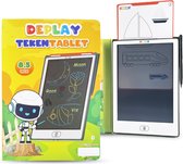 DEPLAY Tekentablet PREMIUM 8,5 inch - Educatief Speelgoed - LCD Tekentablet - Kindertablet - Teken Tablet Kinderen - Tekentablets - Eerste Woordjes Leren - Drawing Tablet - Schrijfbord - Tekenbord - 3 tot 8 jaar - Geel Wit - STEM Speelgoed