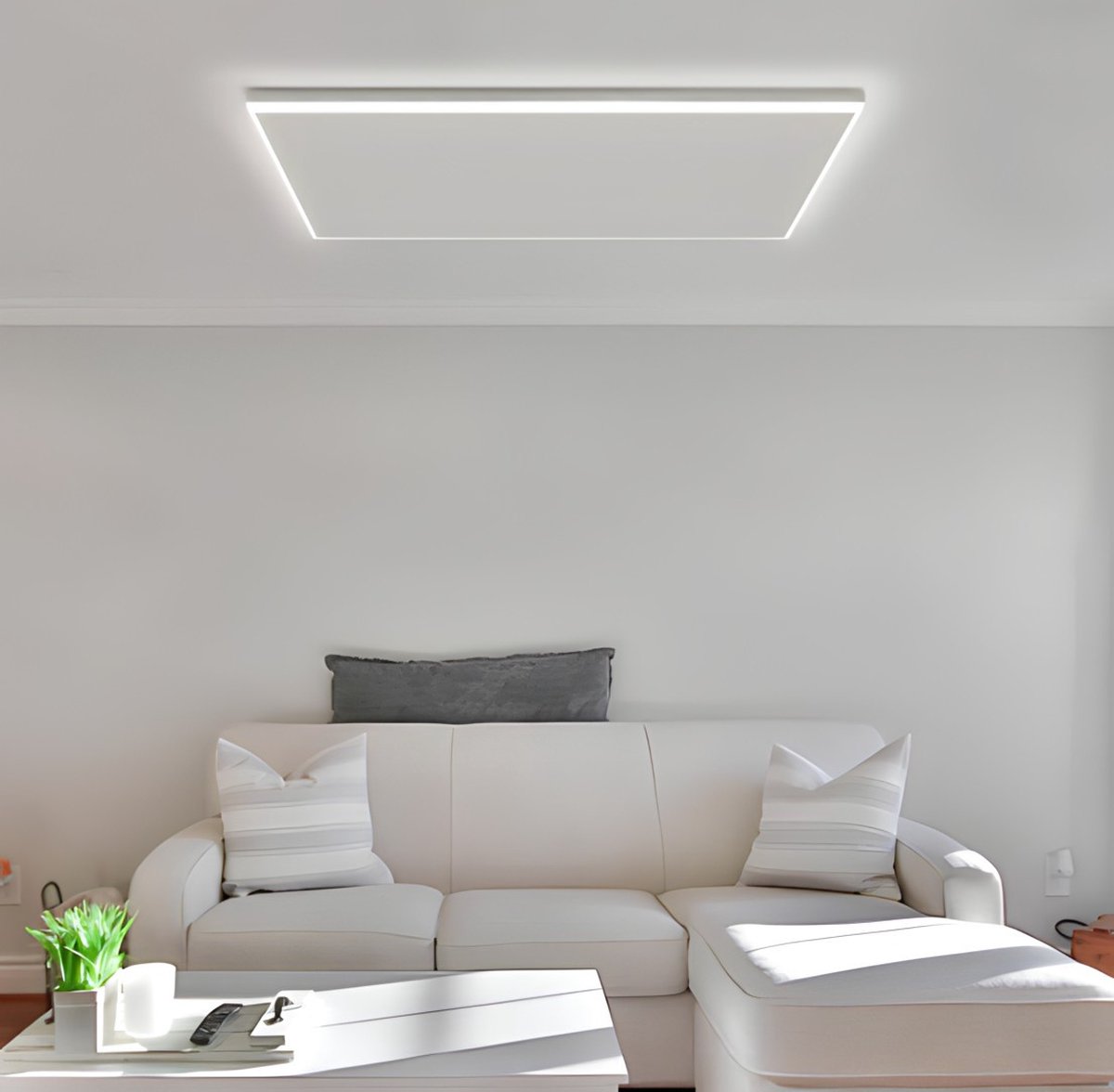 Slimmeheater Infrarood paneel met LED verlichting Wit 400 Watt 63 x 65 cm